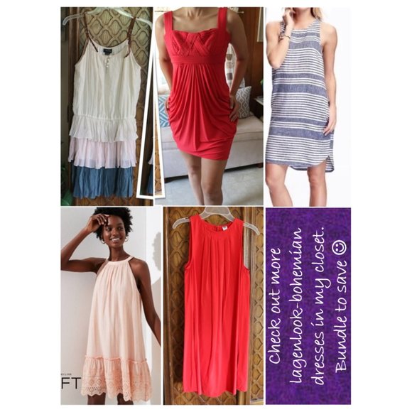 3/$15 Bohemian Lagenlook Tunic Dress with Pockets! - Taupe, Size XS - Picture 15 of 16